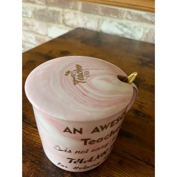 Beautiful Teacher Appreciation Educator  Mug & Gold Flower Spoon Gift Set - Picture 13 of 16